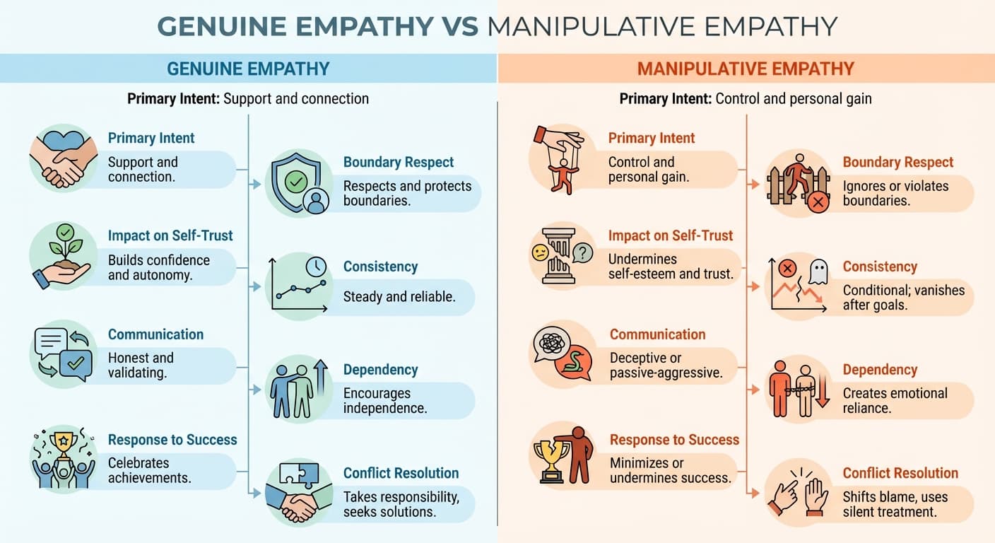 Genuine Empathy vs Manipulative Empathy: Key Differences