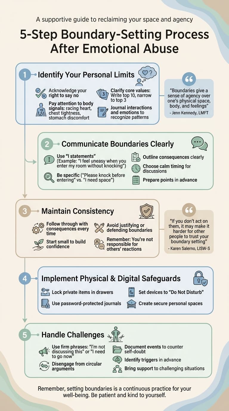 5-Step Process for Setting and Maintaining Boundaries After Emotional Abuse